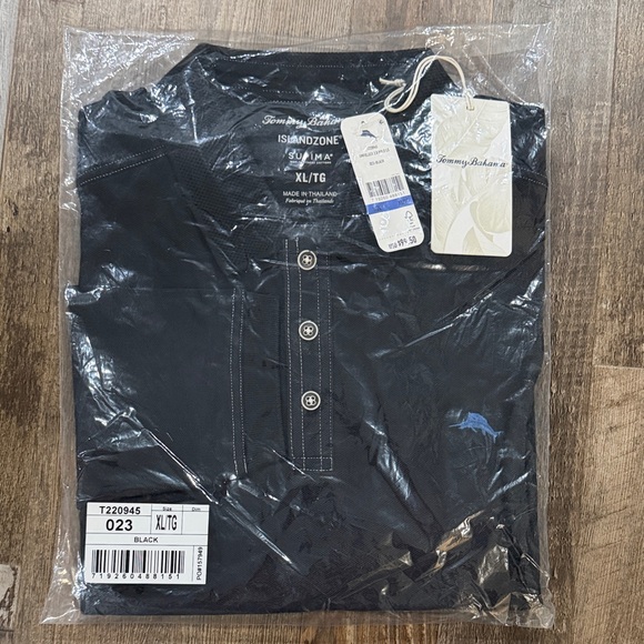 Tommy Bahama Other - Tommy Bahama Black “Emfielder 2.0 Polo LS
